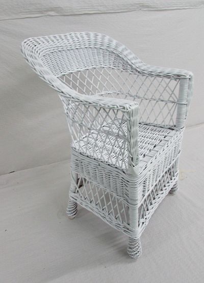 Silla mimbre Teladas blanca - Productos Artesanos de Mimbre 